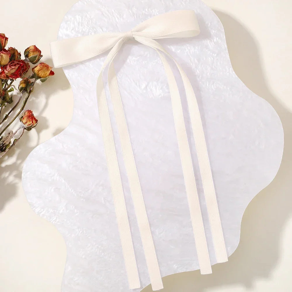 Set of 2 2025 Stylish Ribbon Bow Headbands with Long Tassels - Women's Hair Accessories for Parties and Events